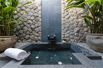 Tropical outdoor bath